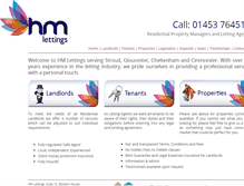 Tablet Screenshot of hm-lettings.co.uk